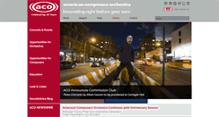 Desktop Screenshot of americancomposers.org
